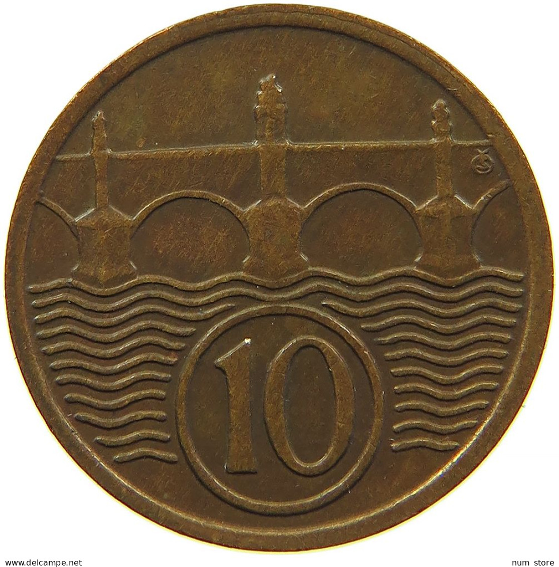 CZECHOSLOVAKIA 10 HALERU 1933 #s096 0631 - Tchécoslovaquie