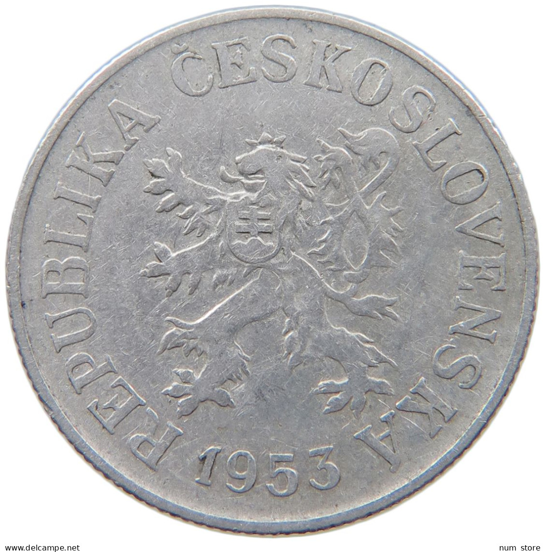 CZECHOSLOVAKIA 10 HALERU 1953 #s093 0213 - Tchécoslovaquie