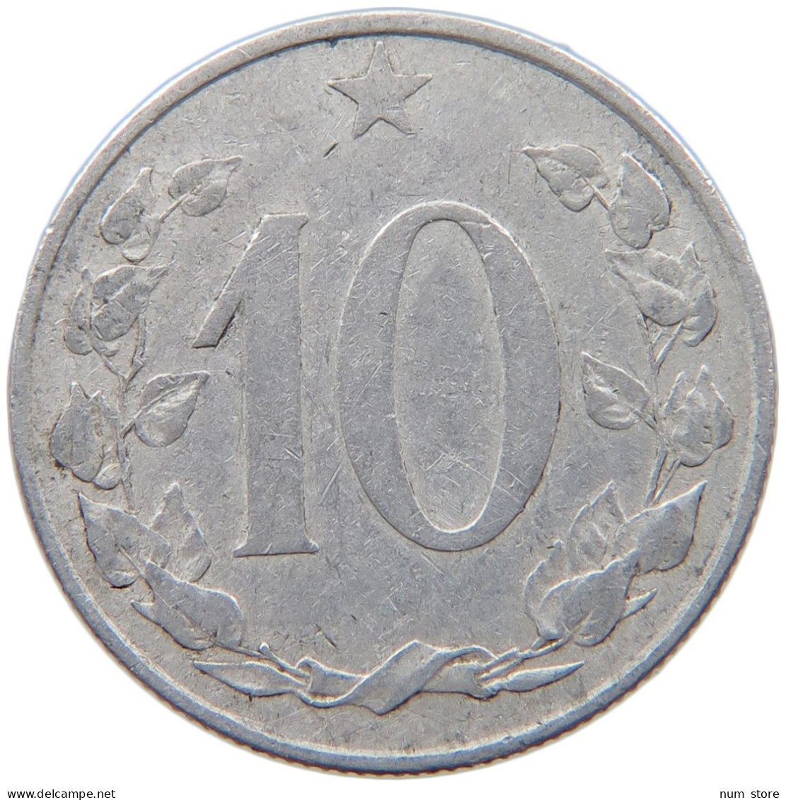 CZECHOSLOVAKIA 10 HALERU 1953 #s093 0215 - Tchécoslovaquie