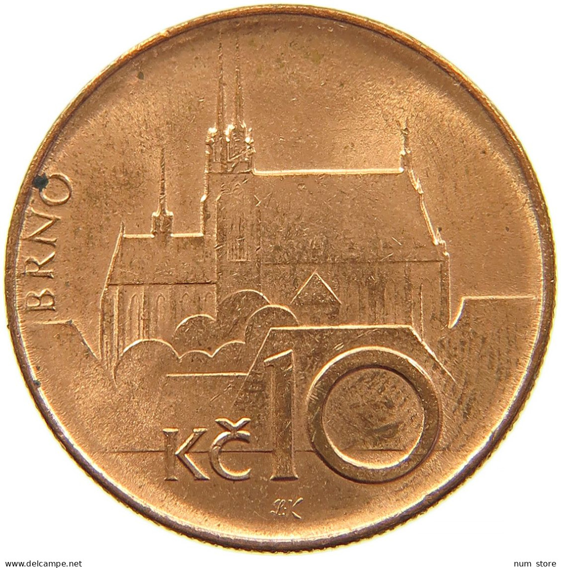 CZECH REPUBLIC 10 KORUNA 1995 #s098 0335 - Czech Republic