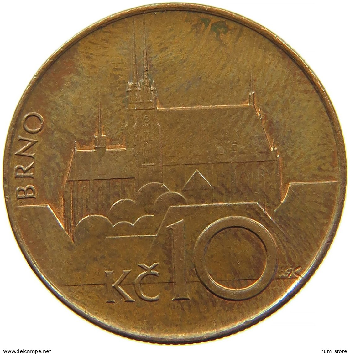 CZECH REPUBLIC 10 KORUNA 1993 #s098 0333 - Tchéquie