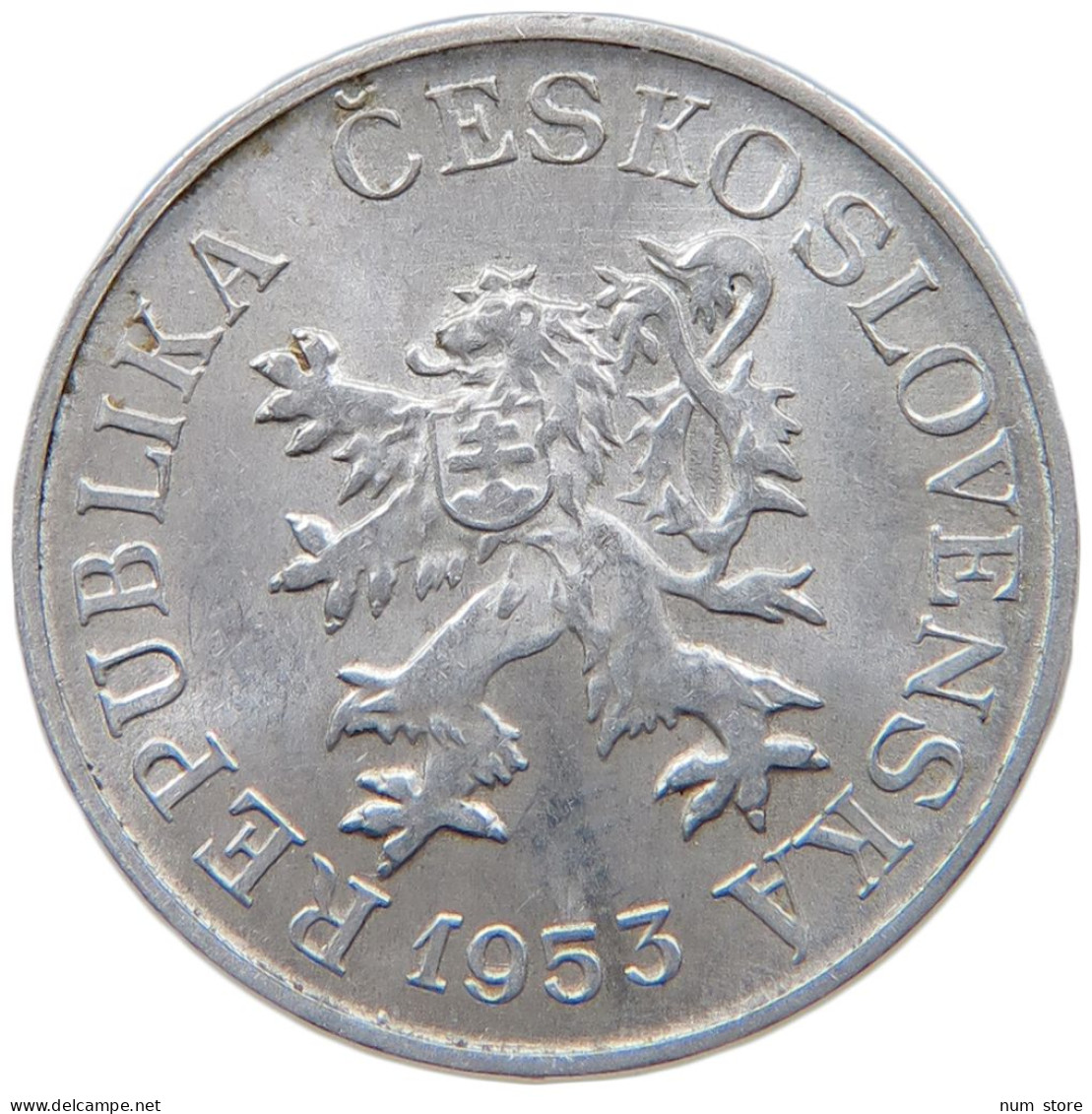 CZECHOSLOVAKIA 3 HALERE 1953 #s089 0369 - Checoslovaquia