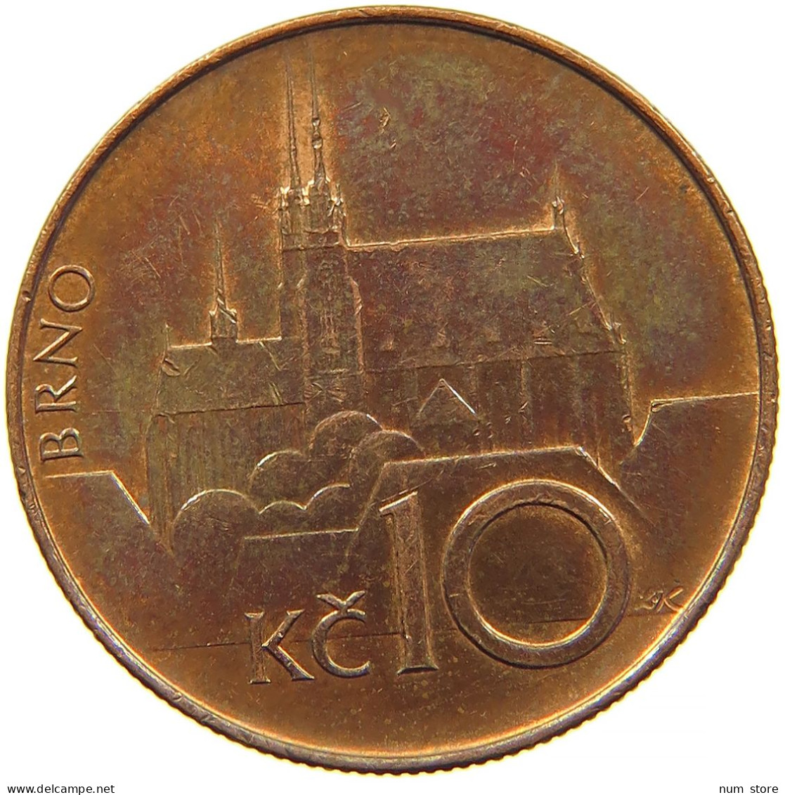 CZECH REPUBLIC 10 KORUNA 1993 #s098 0337 - Tchéquie