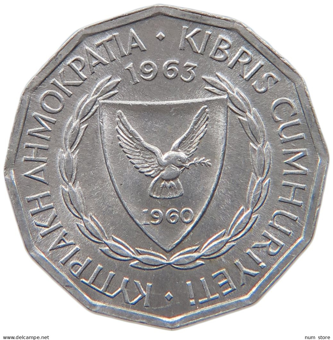 CYPRUS 1 MIL 1963 #s089 0379 - Chypre