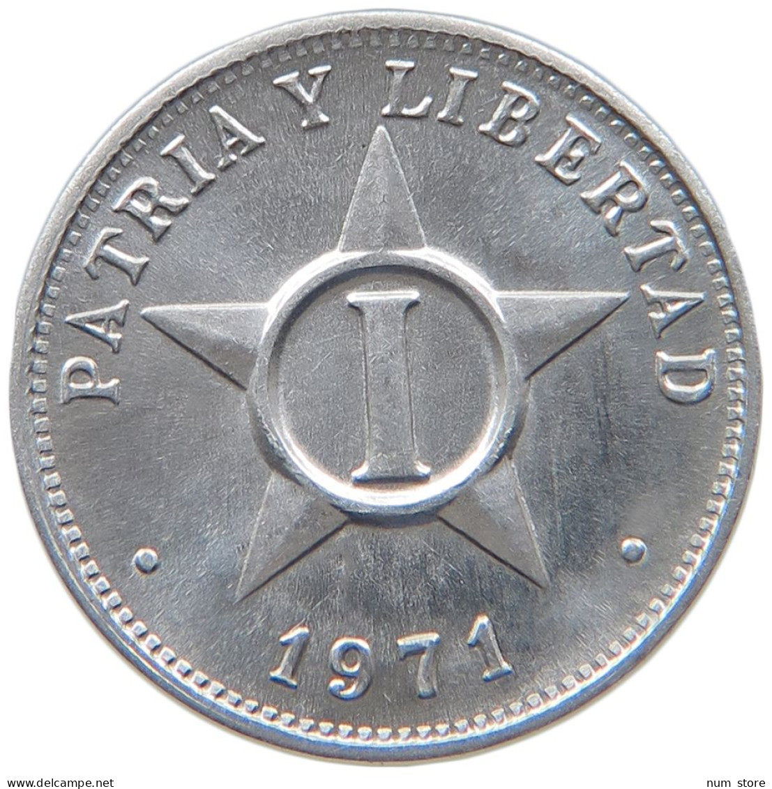 CUBA 1 CENTAVO 1971 #s089 0287 - Kuba