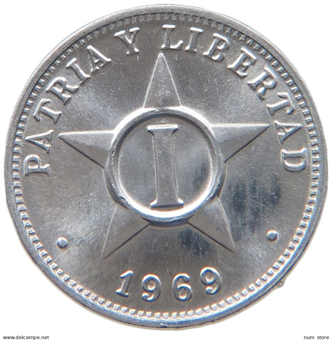 CUBA 1 CENTAVO 1969 #s089 0279 - Cuba