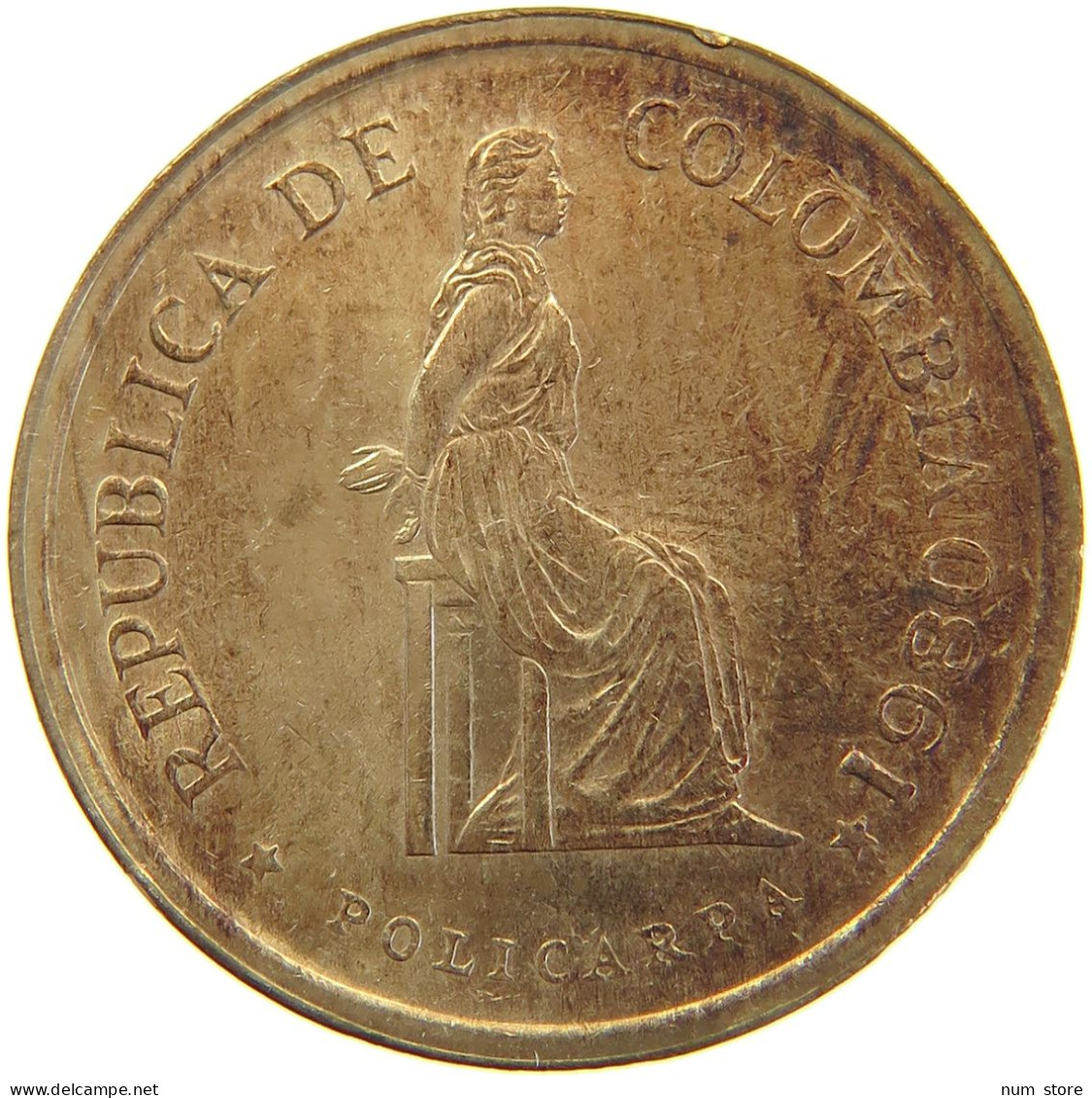 COLOMBIA 5 PESOS 1980 #s092 0025 - Colombia