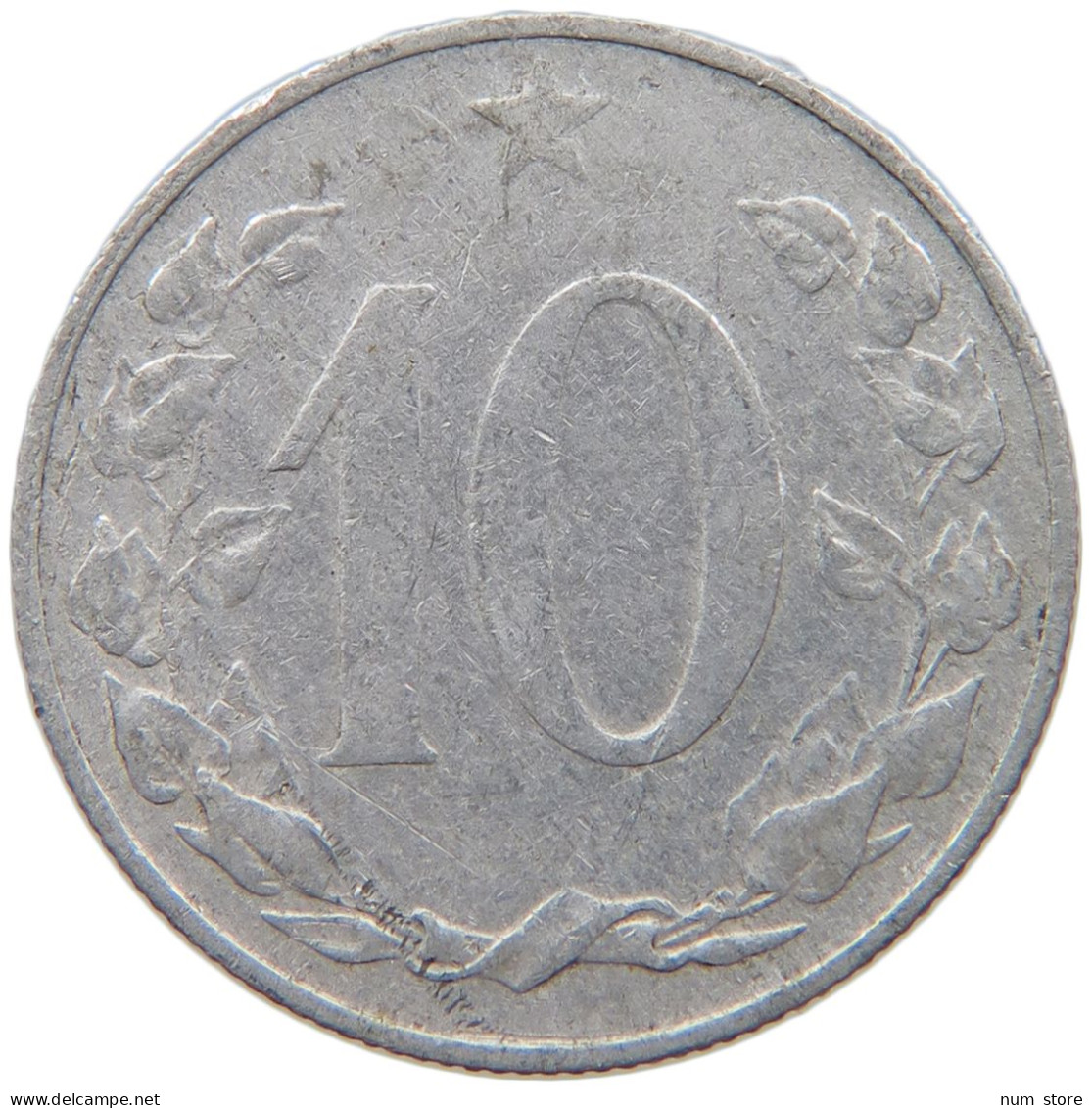 CZECHOSLOVAKIA 10 HALERU 1956 #s093 0229 - Tchécoslovaquie