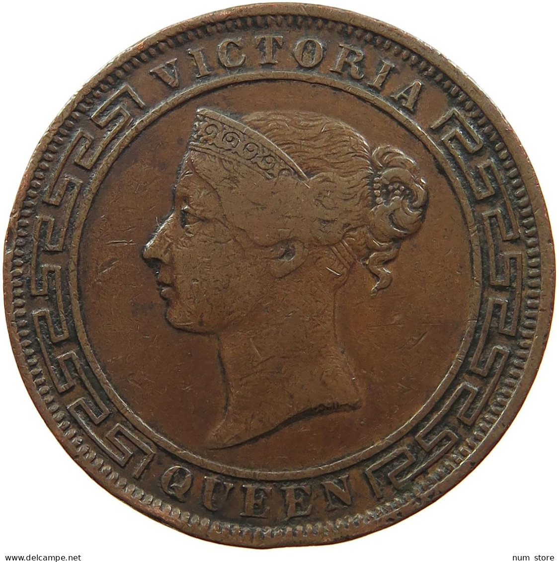 CEYLON 5 CENTS 1892 #sm12 0287 - Sri Lanka