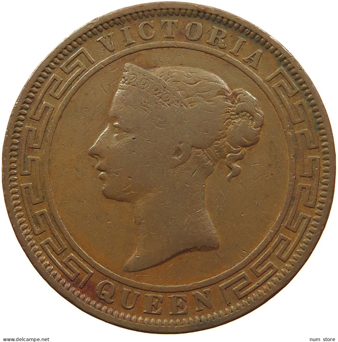 CEYLON 5 CENTS 1870 #sm12 0285 - Sri Lanka