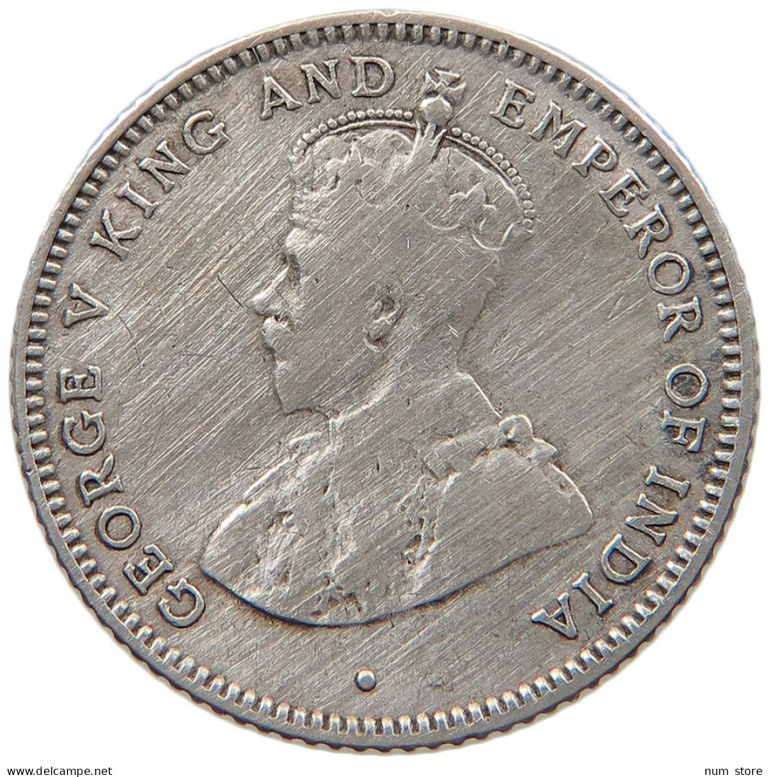 CEYLON 25 CENTS 1926 #s100 0821 - Sri Lanka