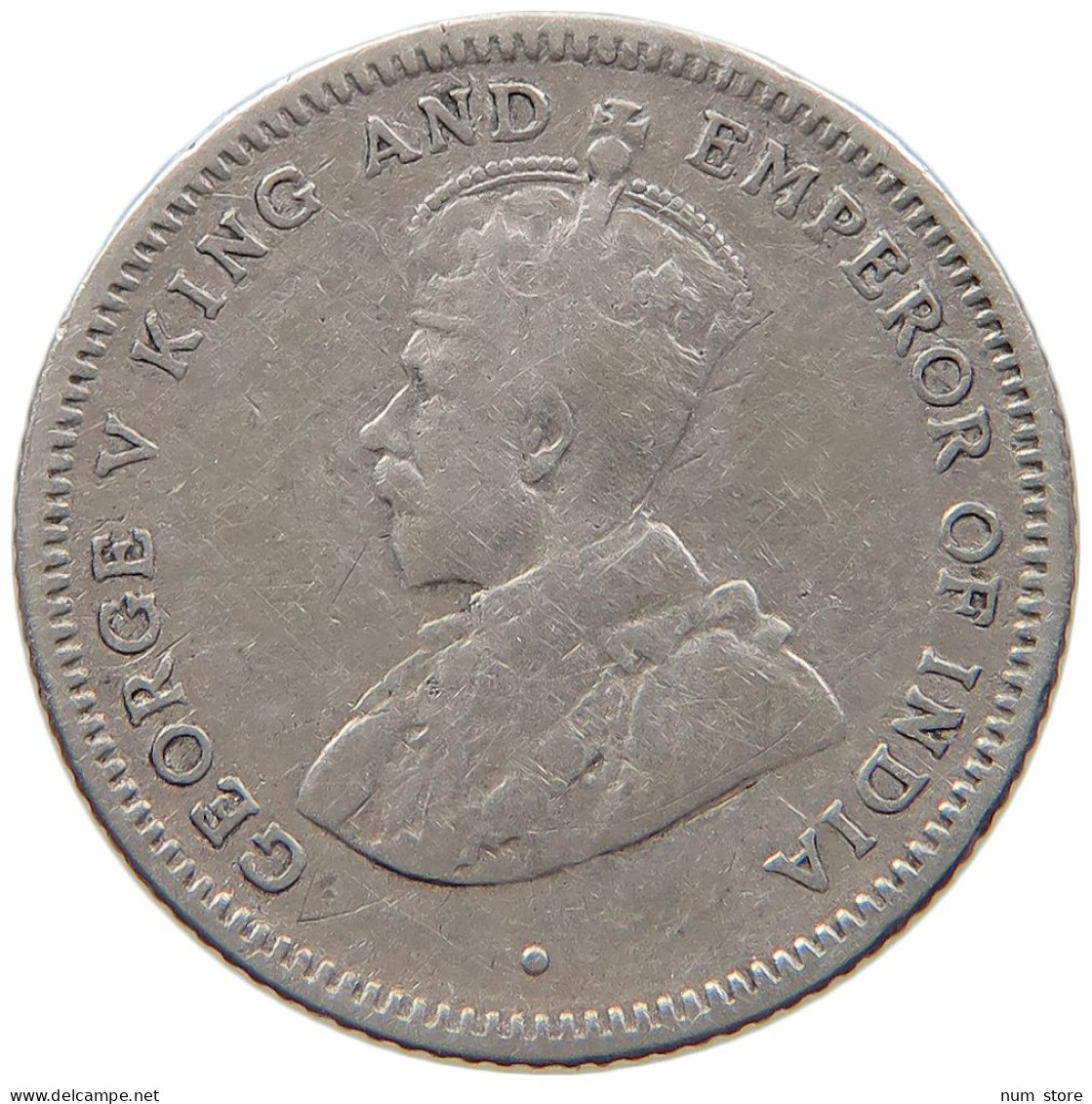 CEYLON 25 CENTS 1917 #s096 0505 - Sri Lanka (Ceylon)