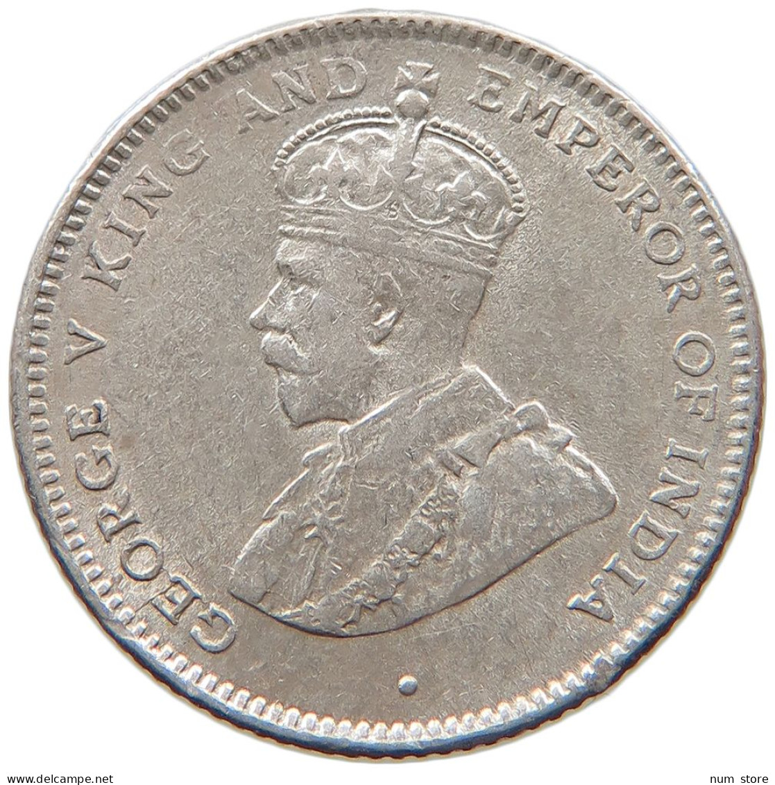 CEYLON 25 CENTS 1919 #s096 0503 - Sri Lanka