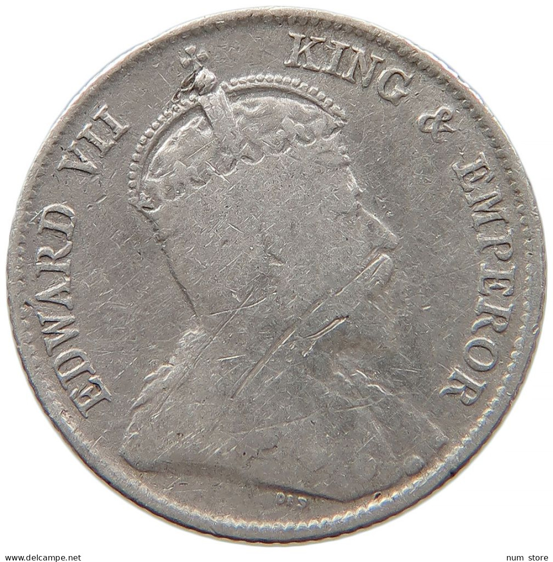 CEYLON 25 CENTS 1909 #s091 0209 - Sri Lanka