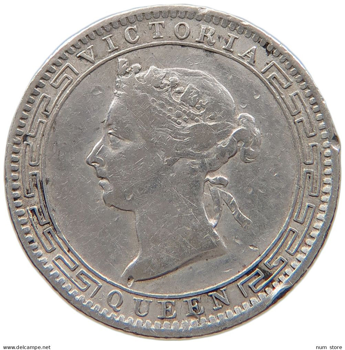 CEYLON 25 CENTS 1900 #s100 0805 - Sri Lanka