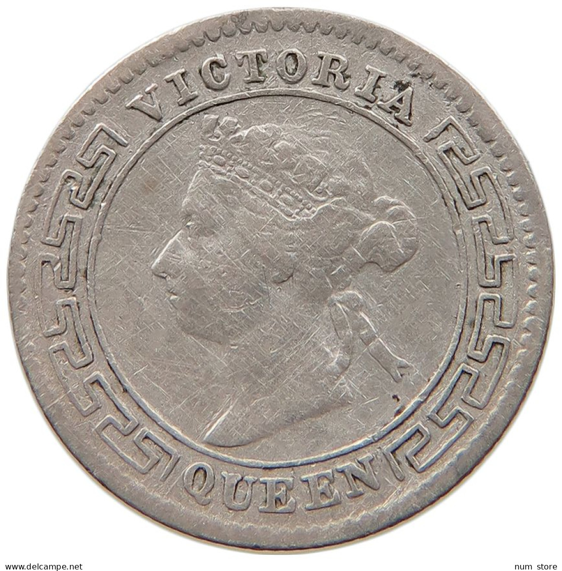 CEYLON 10 CENTS 1897 #s096 0521 - Sri Lanka (Ceylon)