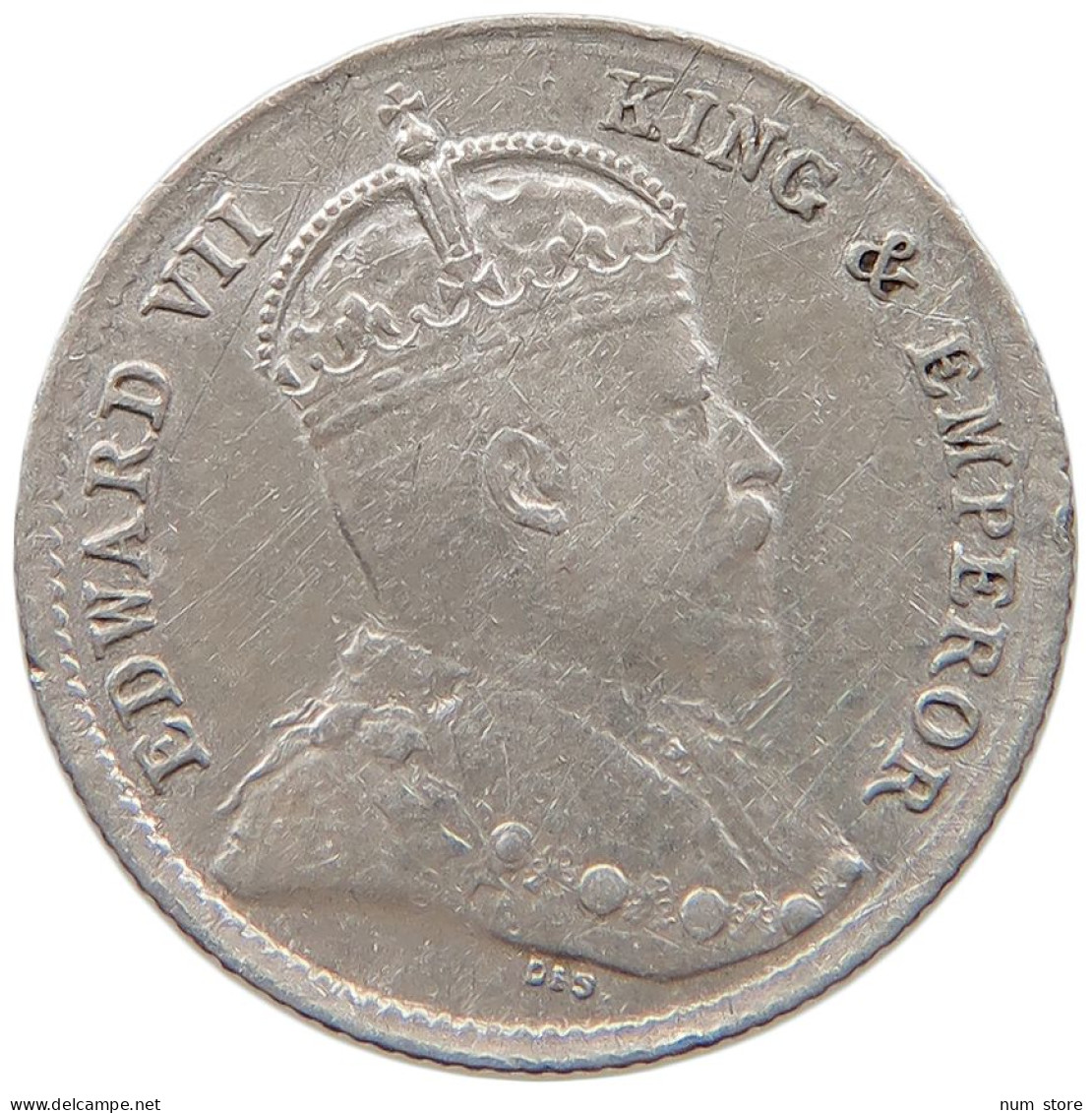 CEYLON 10 CENTS 1902 #s096 0515 - Sri Lanka
