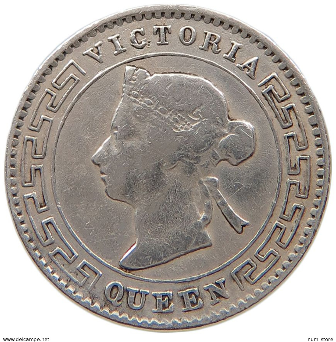 CEYLON 10 CENTS 1892 #s100 0657 - Sri Lanka