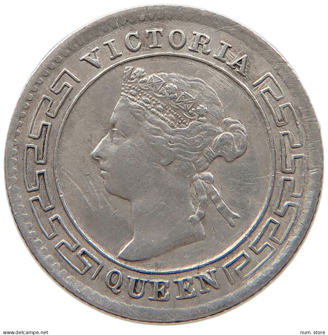 CEYLON 10 CENTS 1894 #s100 0659 - Sri Lanka