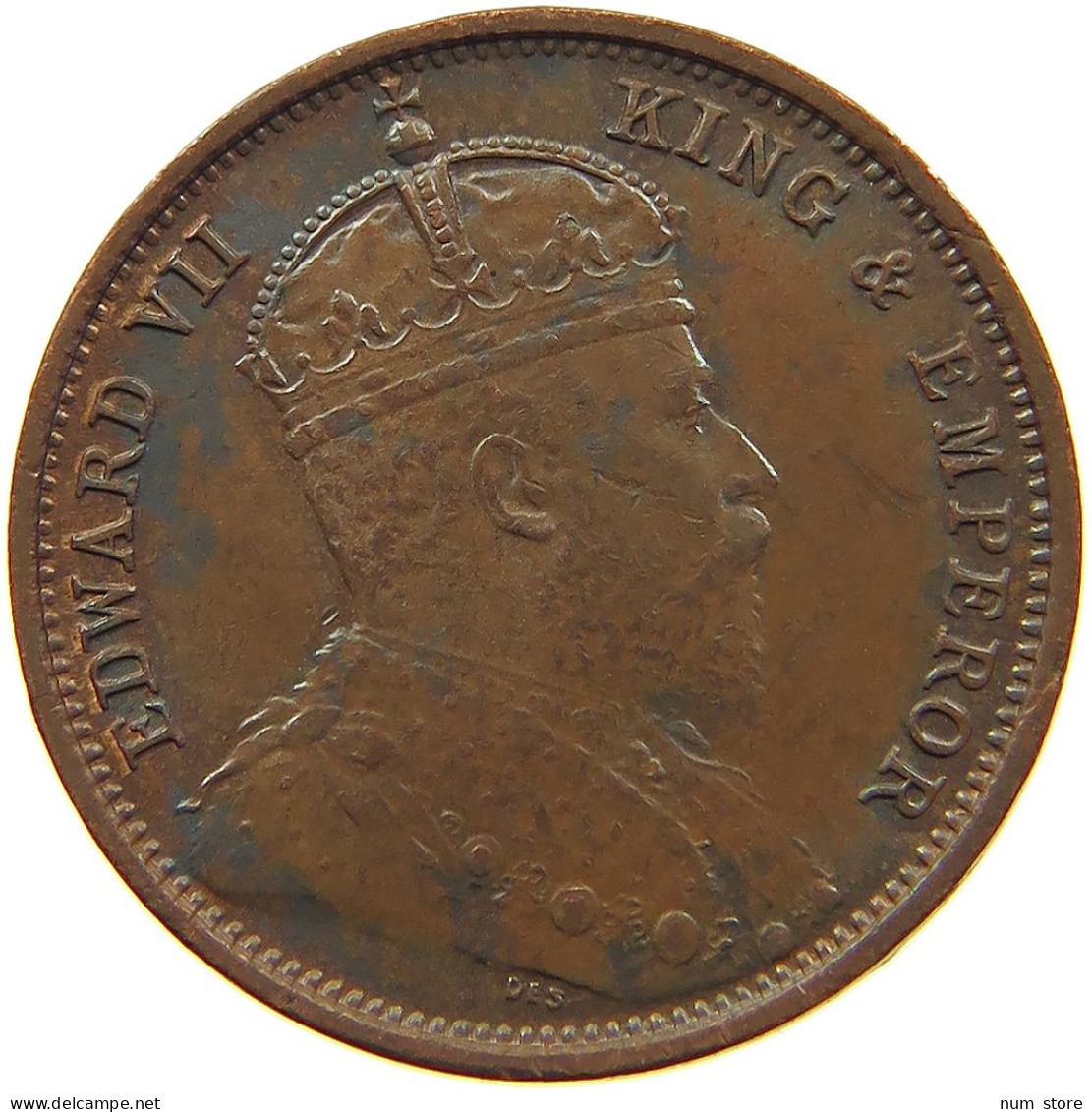 CEYLON 1/2 CENT 1905 #s096 0619 - Sri Lanka (Ceylon)