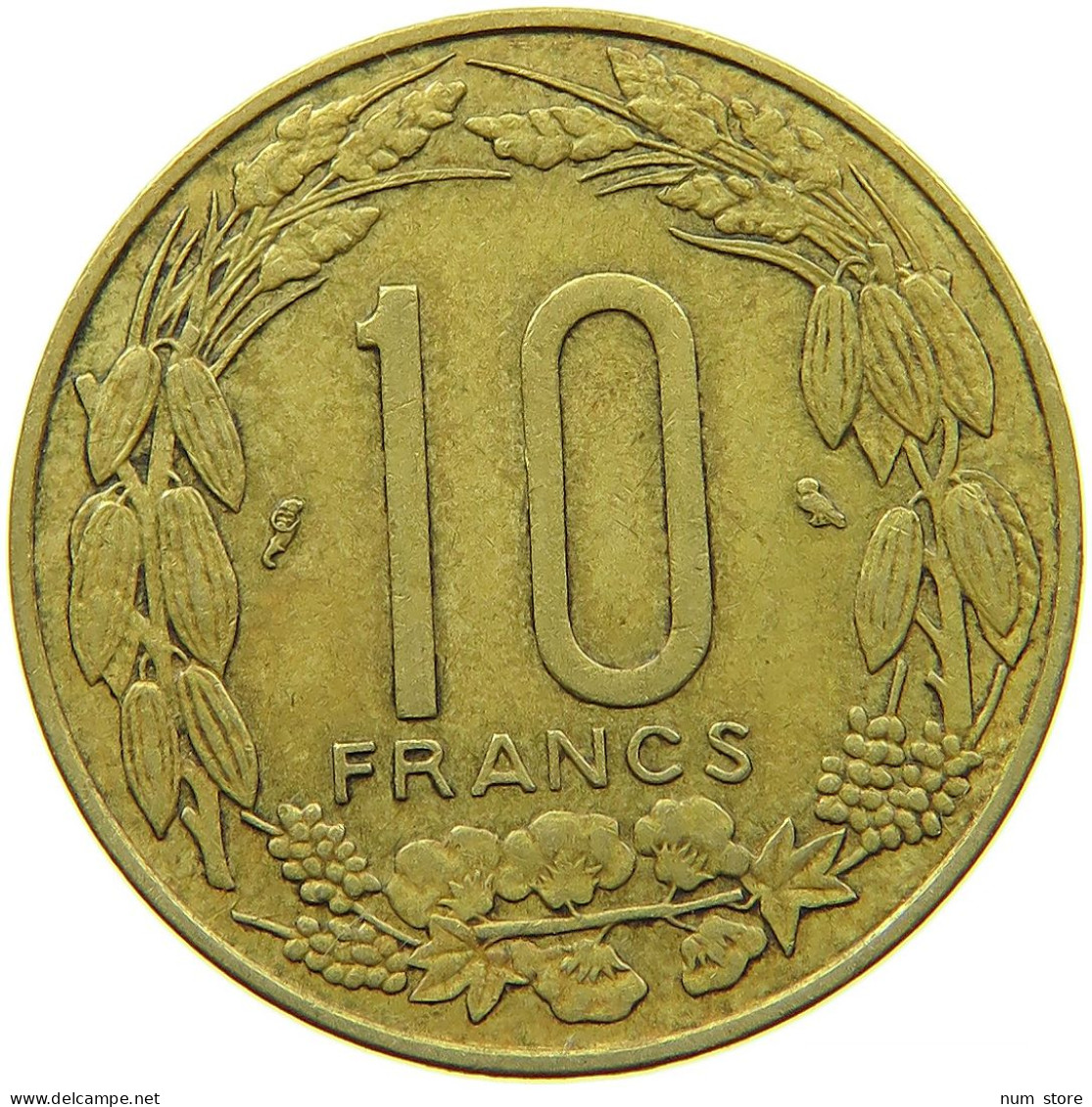 CAMEROON 10 FRANCS 1967 #s089 0175 - Kameroen