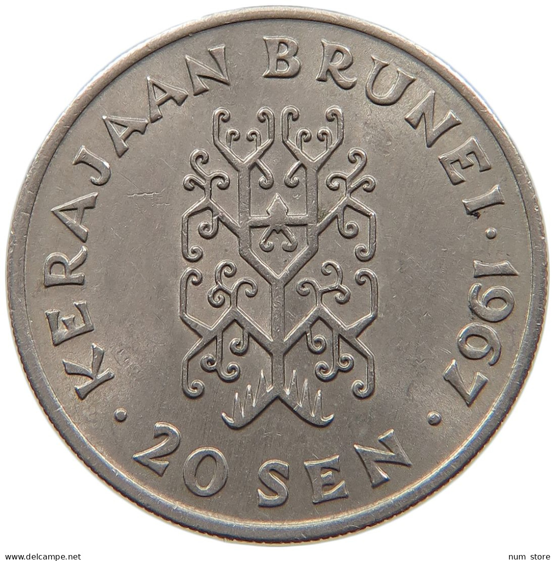 BRUNEI 20 SEN 1967 #s095 0501 - Brunei