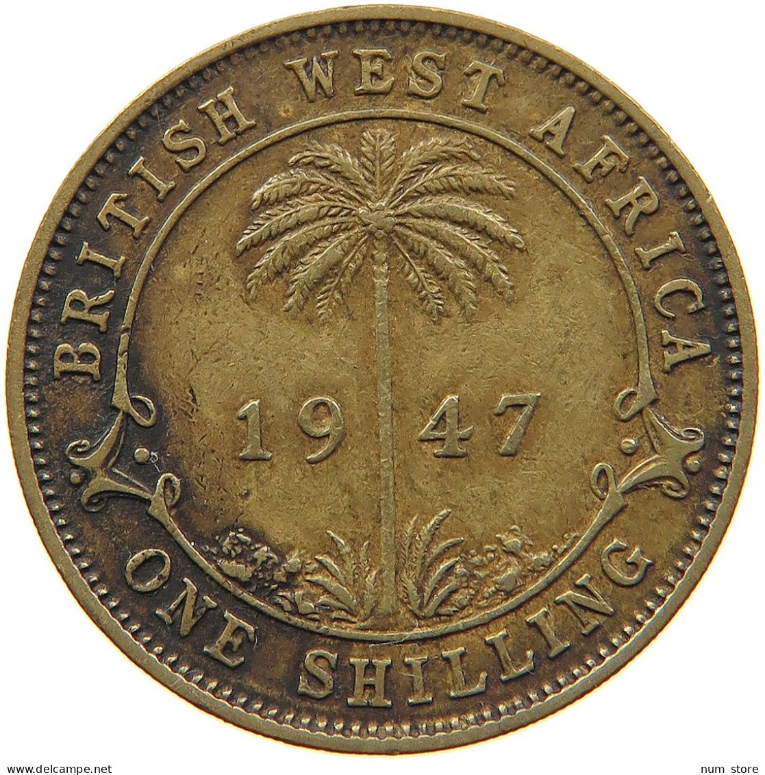 BRITISH WEST AFRICA SHILLING 1947 #s089 0199 - Colonie