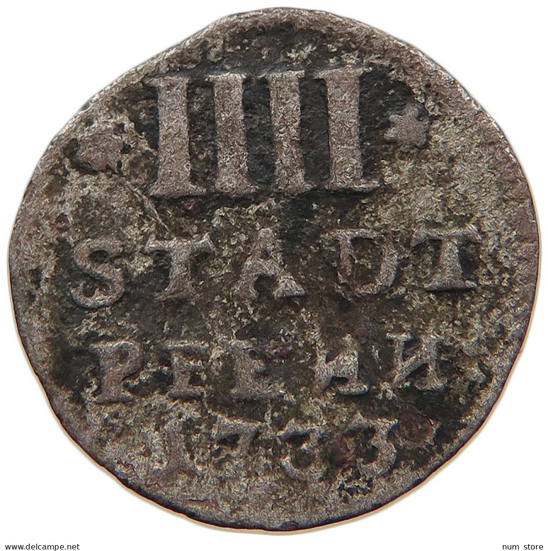 GERMAN STATES 4 PFENNIG 1733 HILDESHEIM #s091 0057 - Taler En Doppeltaler