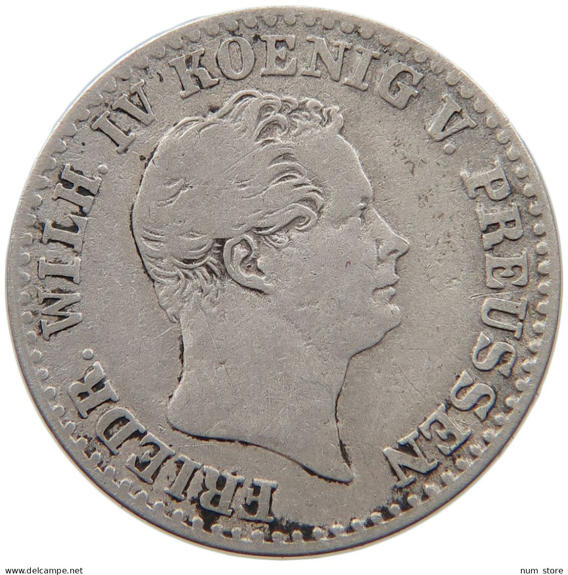 GERMAN STATES 2 1/2 SILBERGROSCHEN 1843 A BRANDENBURG PREUSSEN Friedrich Wilhelm IV. 1840 - 1861 #s101 0185 - Taler En Doppeltaler