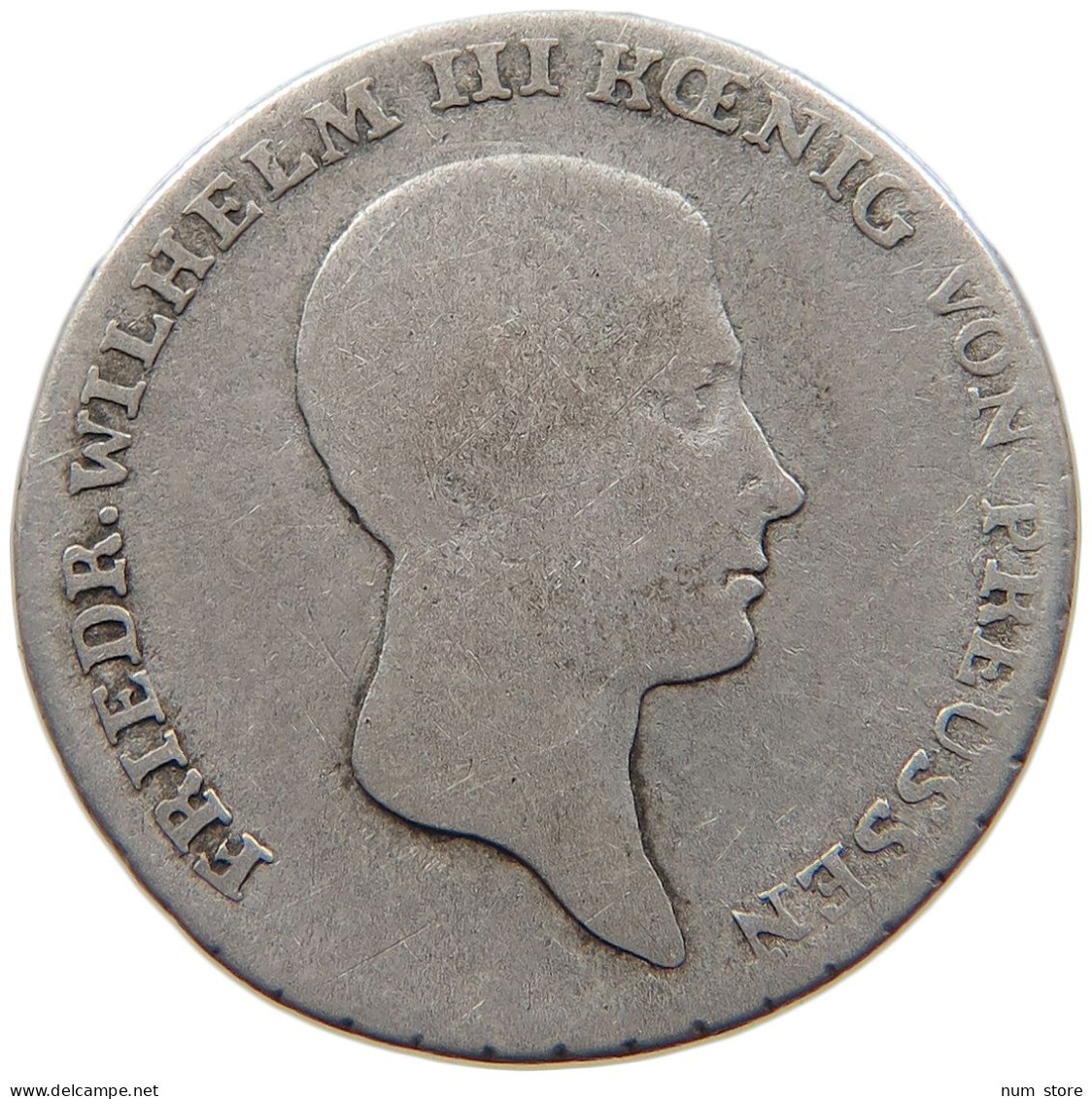 GERMAN STATES 1/6 TALER 1814 B BRANDENBURG PREUSSEN Friedrich Wilhelm III. 1797-1840 #s101 0377 - Taler En Doppeltaler