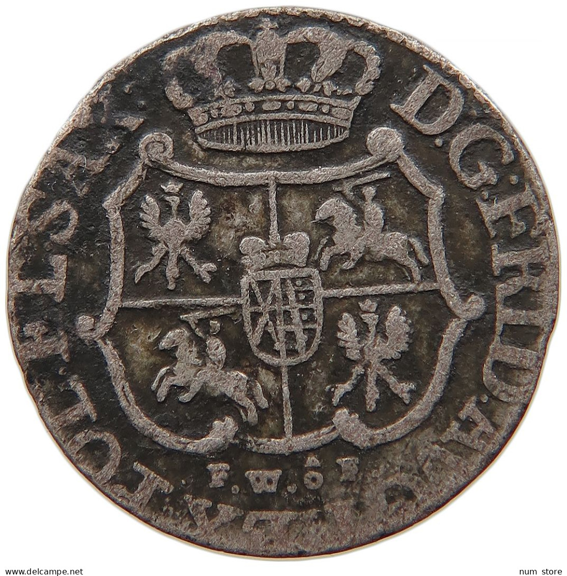 GERMAN STATES 1/24 TALER 1763 SACHSEN ALBERTINISCHE LINIE Friedrich August II. 1733-1763. #s096 0265 - Taler En Doppeltaler