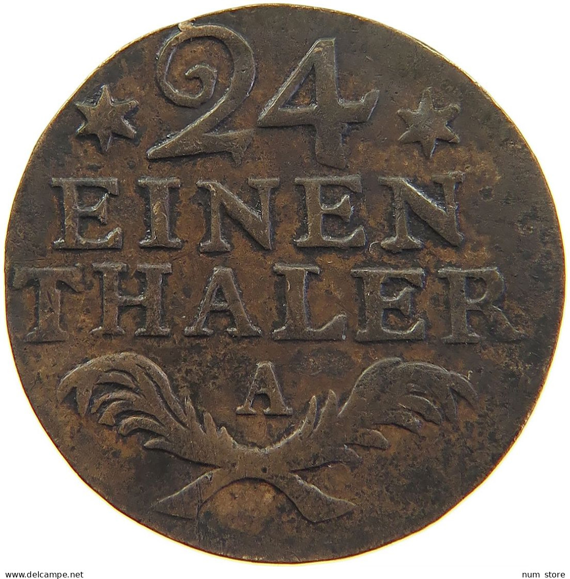 GERMAN STATES 1/24 TALER 1782 BRANDENBURG PREUSSEN Friedrich II. 1740-1786. #s100 0403 - Taler Et Doppeltaler