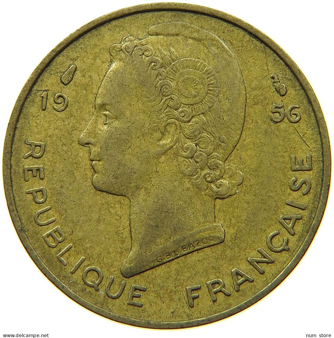 FRENCH WEST AFRICA 10 FRANCS 1956 #s089 0149 - Afrique Occidentale Française