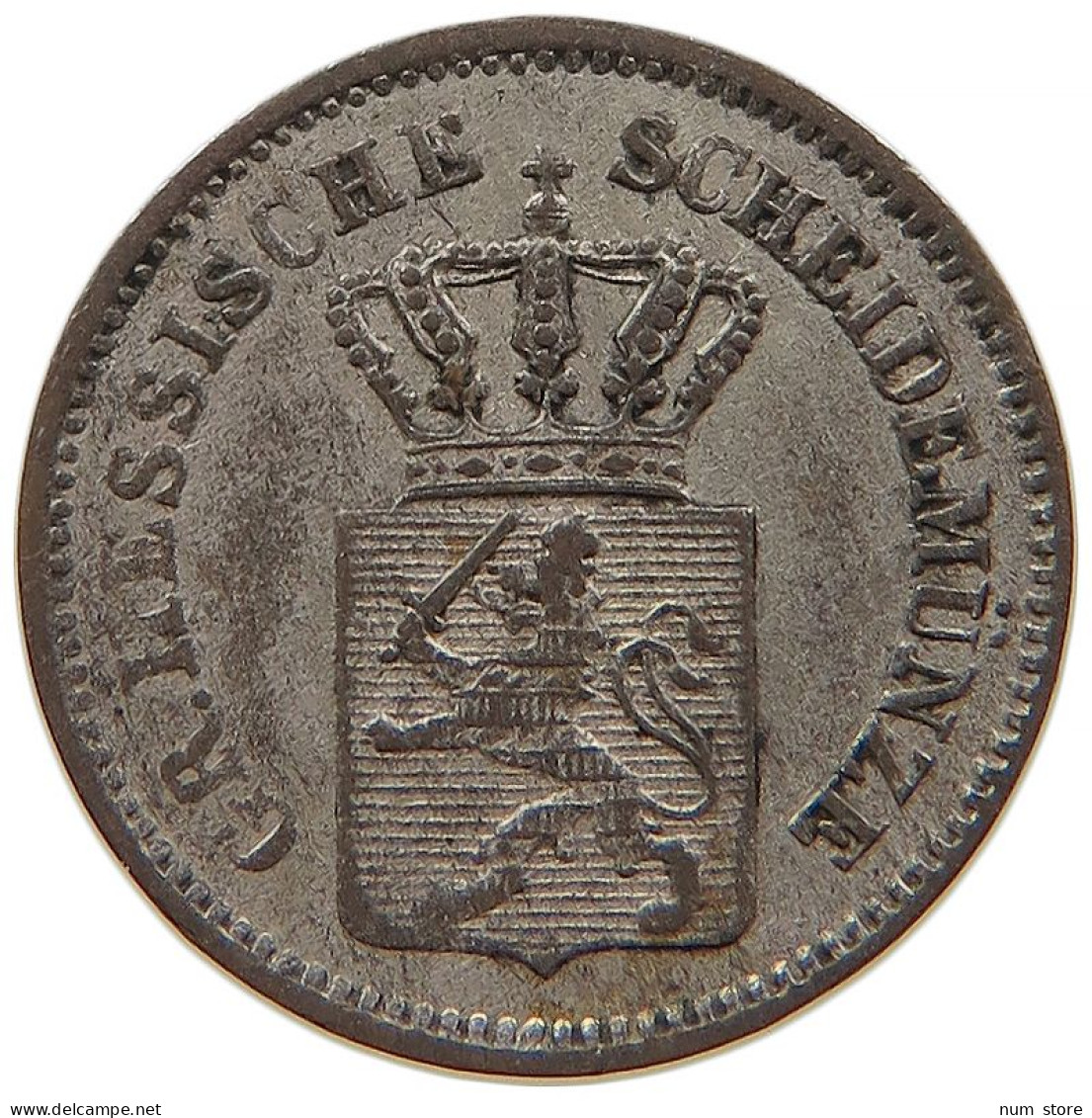 GERMAN STATES 1 KREUZER 1867 HESSEN DARMSTADT Ludwig III. 1848-1877. #s091 0005 - Taler Et Doppeltaler