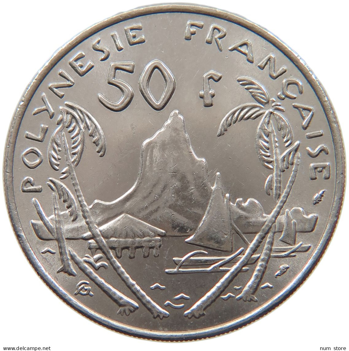 FRENCH POLYNESIA 50 FRANCS 1975 #s098 0187 - Polinesia Francese