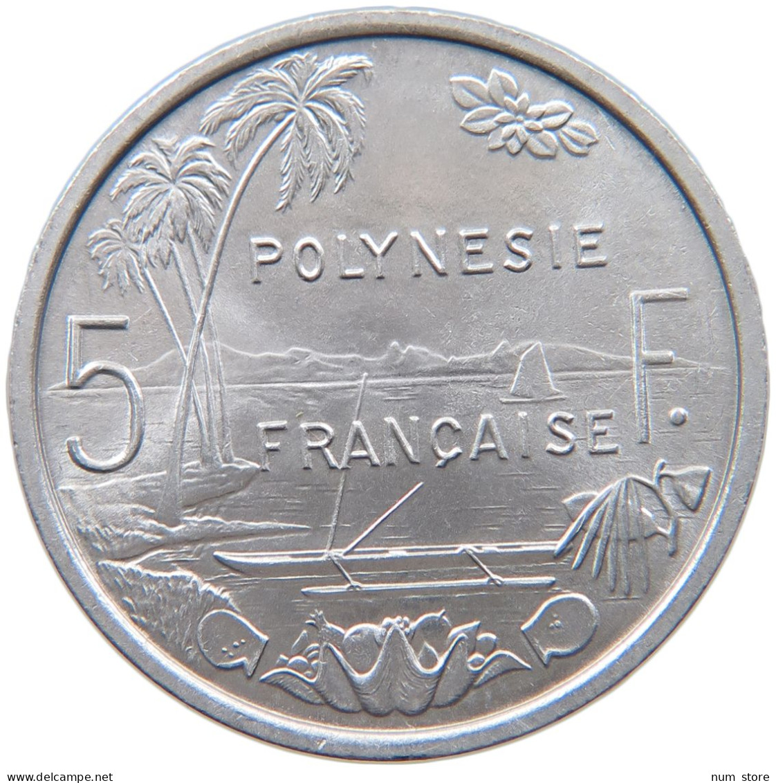 FRENCH POLYNESIA 5 FRANCS 1965 #s090 0005 - French Polynesia