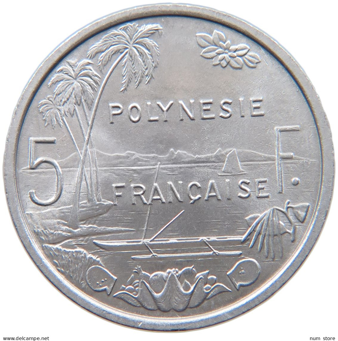 FRENCH POLYNESIA 5 FRANCS 1965 #s090 0005 - Polinesia Francese