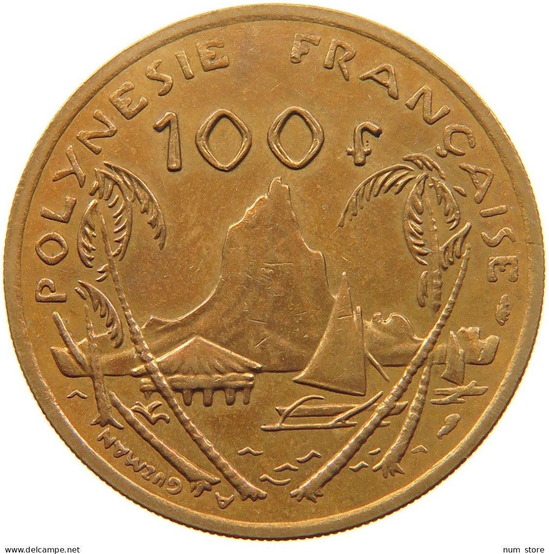 FRENCH POLYNESIA 100 FRANCS 1976 #s098 0241 - Frans-Polynesië