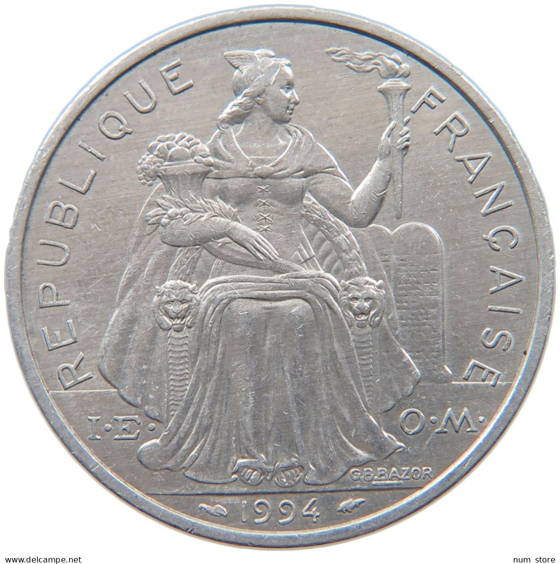 FRENCH POLYNESIA 5 FRANCS 1994 #s098 0225 - French Polynesia