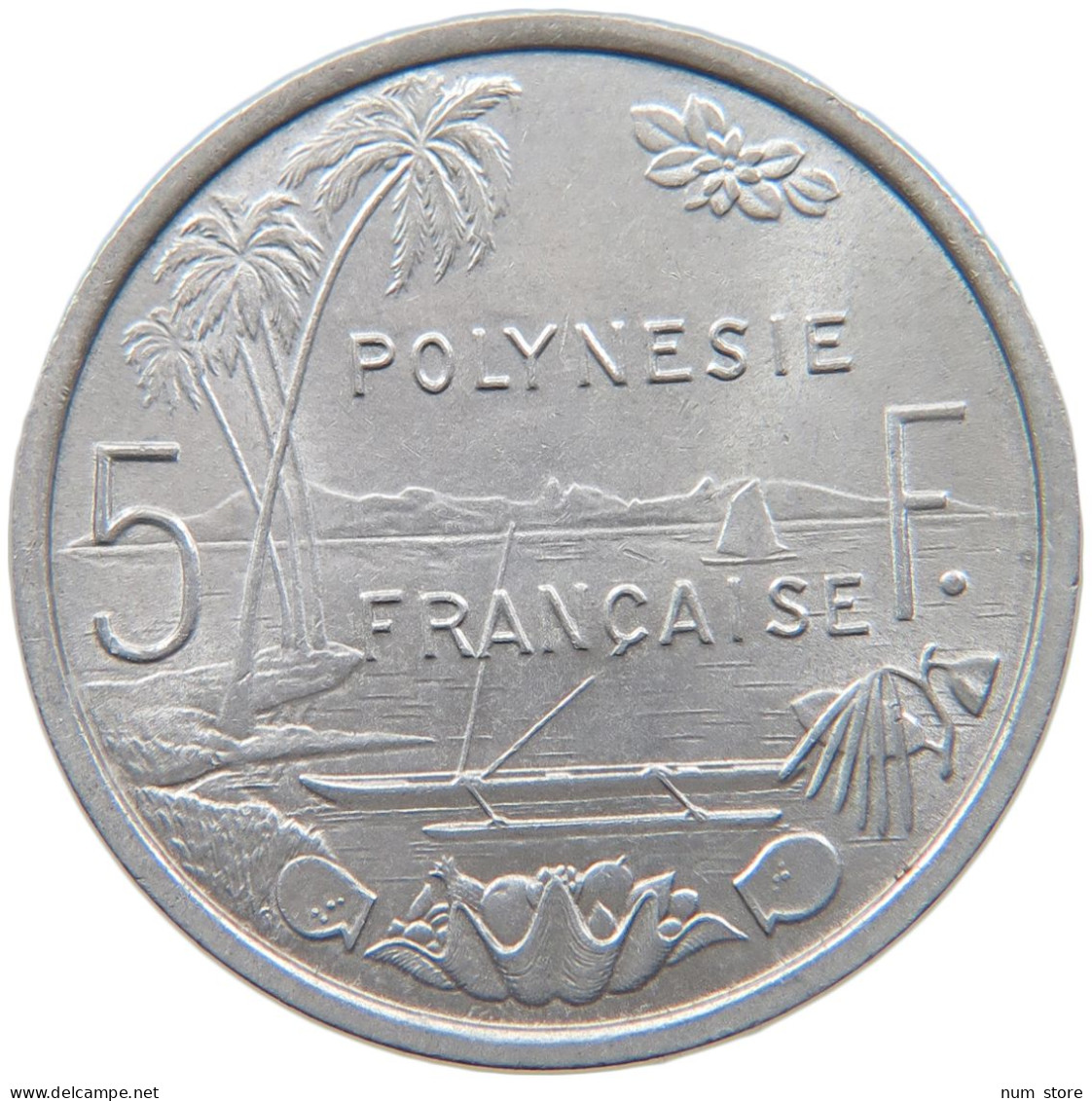 FRENCH POLYNESIA 5 FRANCS 1965 #s098 0227 - Französisch-Polynesien