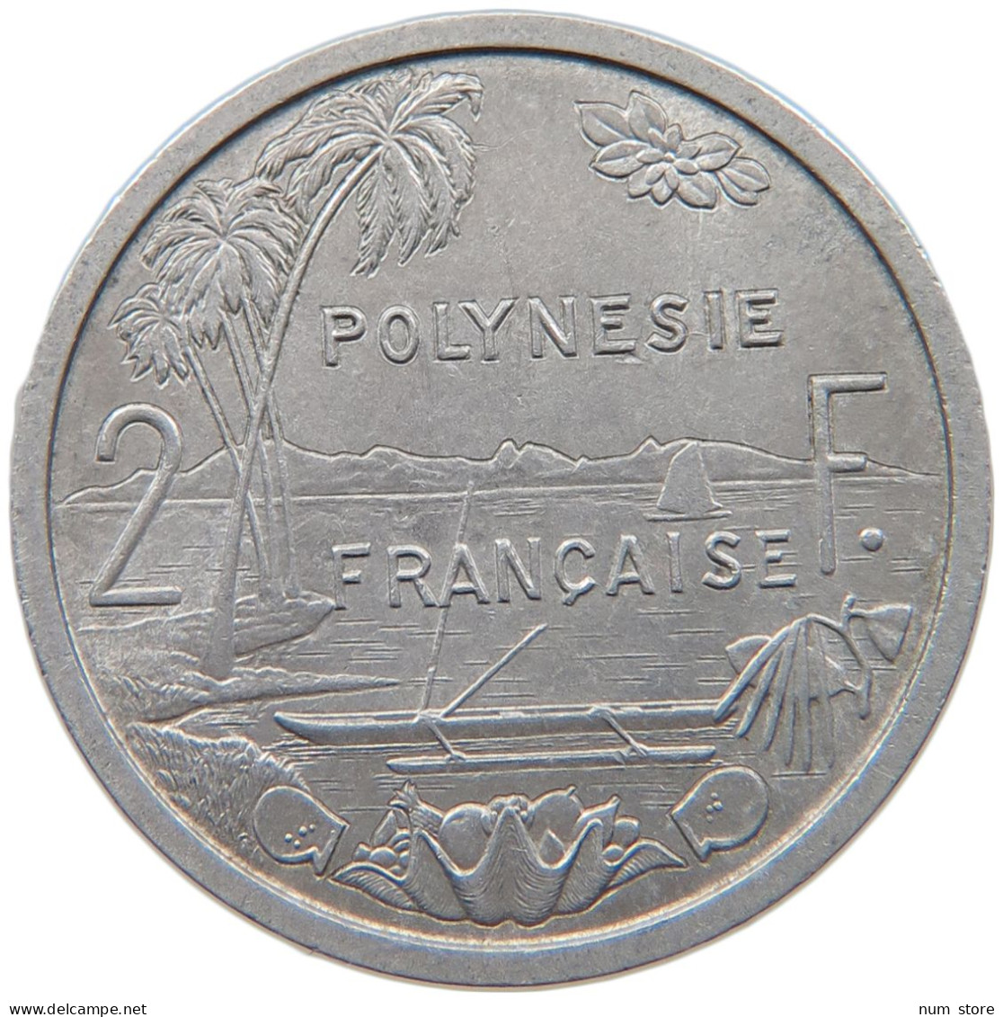 FRENCH POLYNESIA 2 FRANCS 1965 #s098 0235 - Polinesia Francese