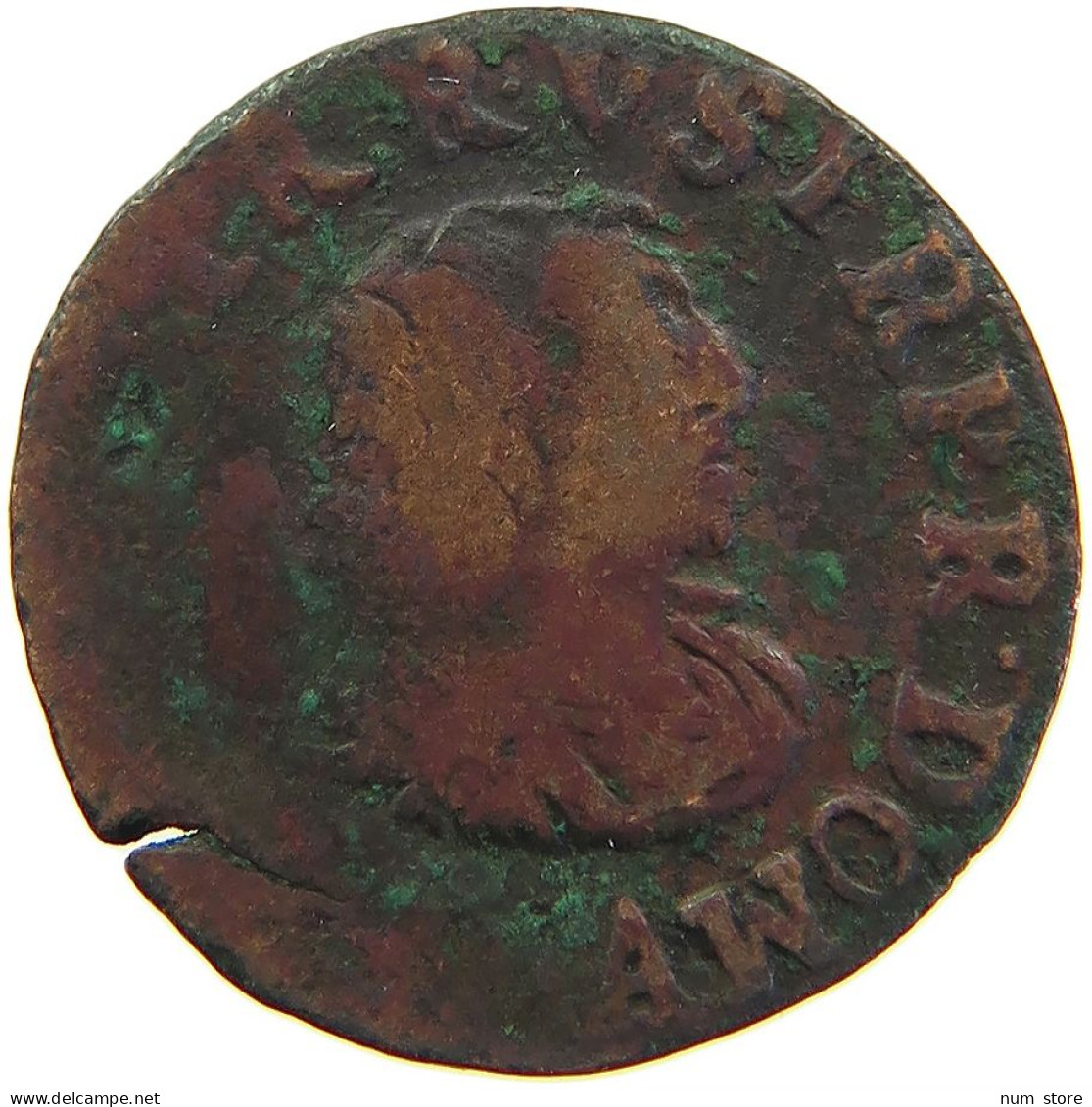 FRANCE DOMBES DENIER TOURNOIS 1649 Gaston D'Orléans (1627 - 1650) #s100 0441 - Dombes