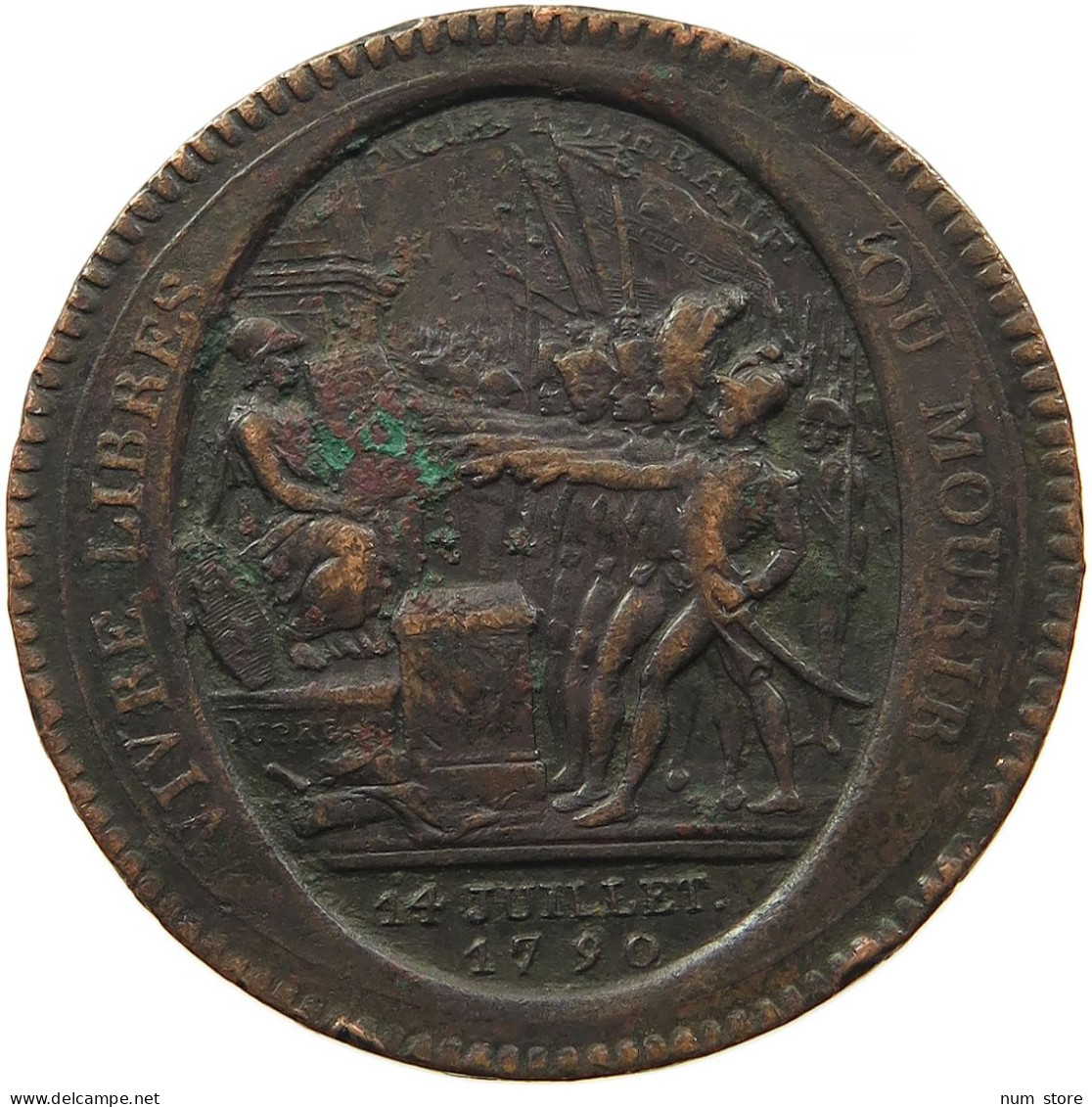 FRANCE 5 SOLS MONNERON 1792 #sm12 0255 - 1791-1792 Constitution (An I)