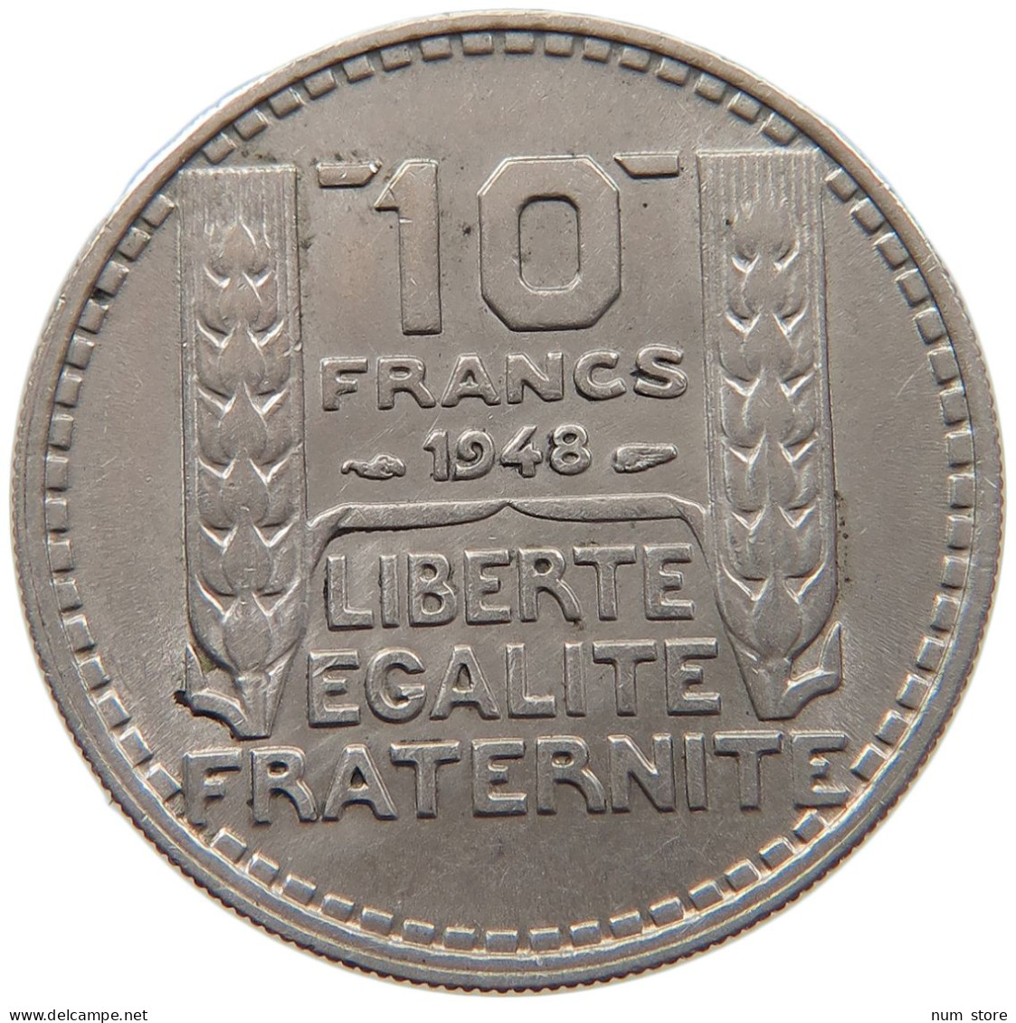 FRANCE 10 FRANCS 1948 #s092 0247 - 10 Francs