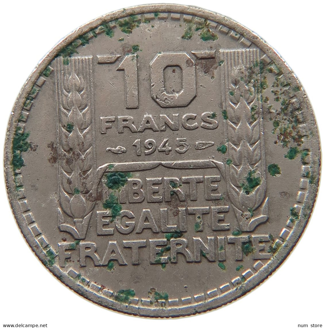 FRANCE 10 FRANCS 1945 #s090 0195 - 10 Francs