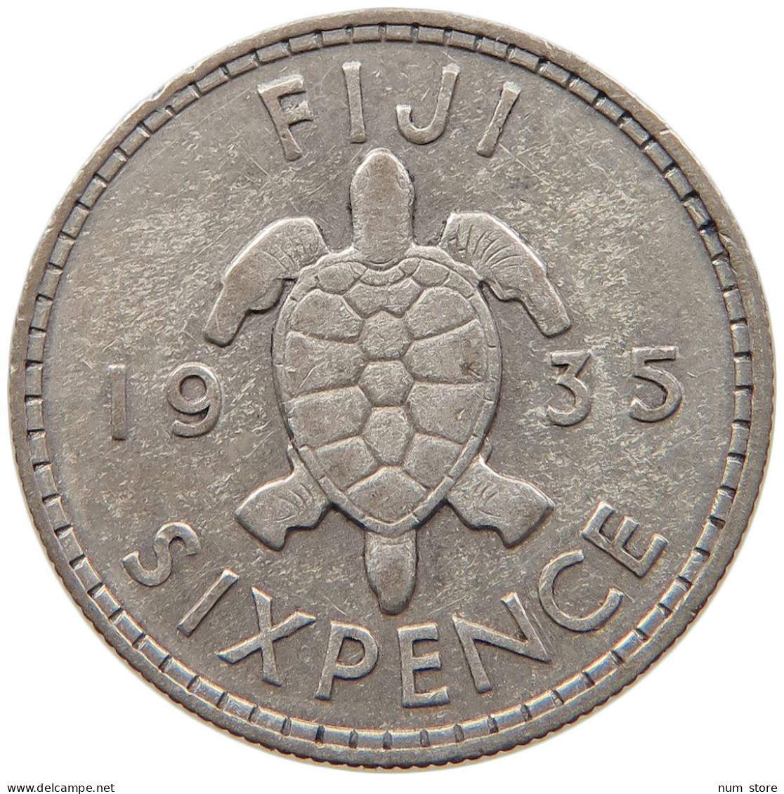 FIJI 6 PENCE 1936 #s096 0483 - Fidji