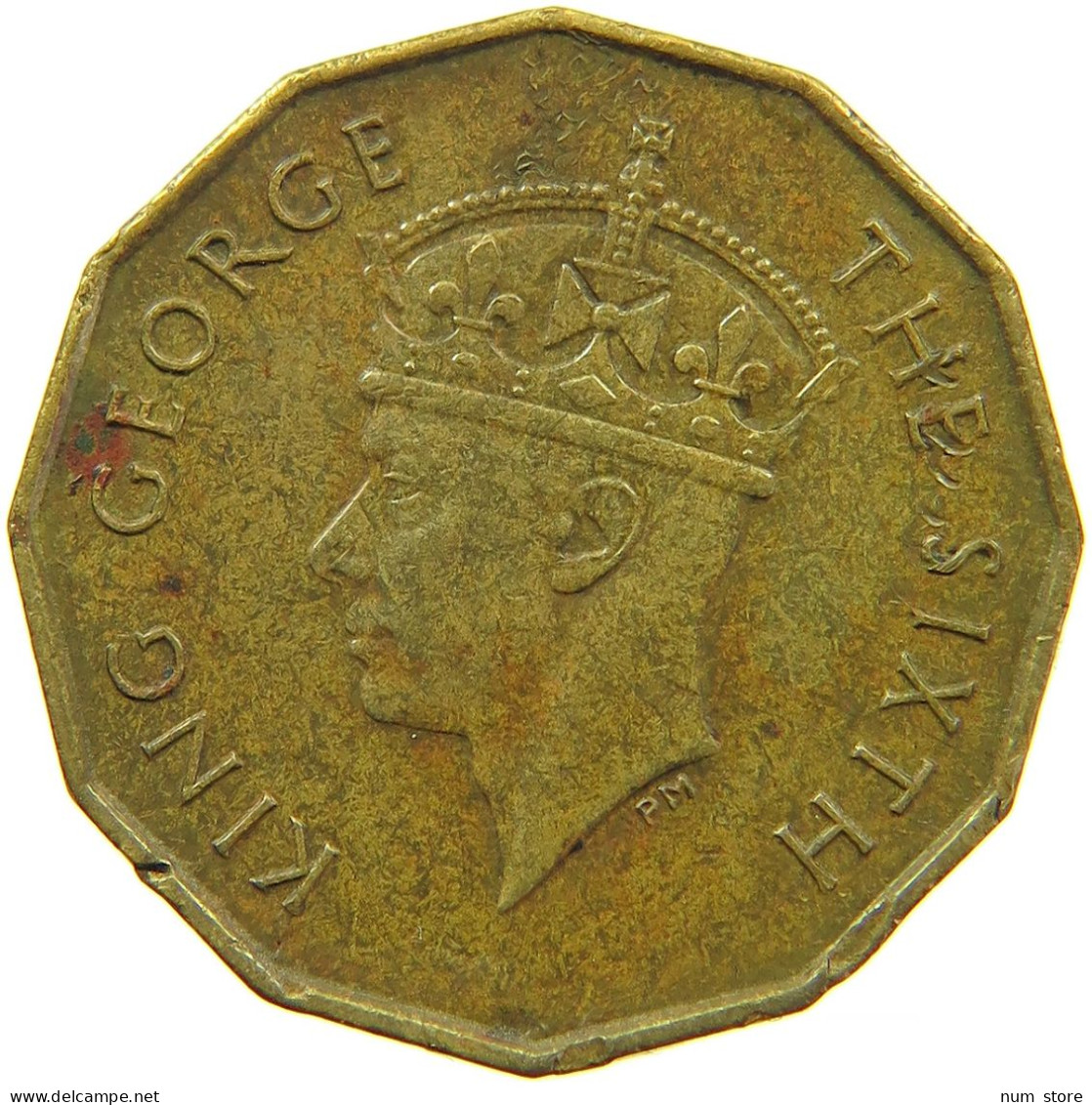 FIJI 3 PENCE 1950 #s095 0627 - Figi