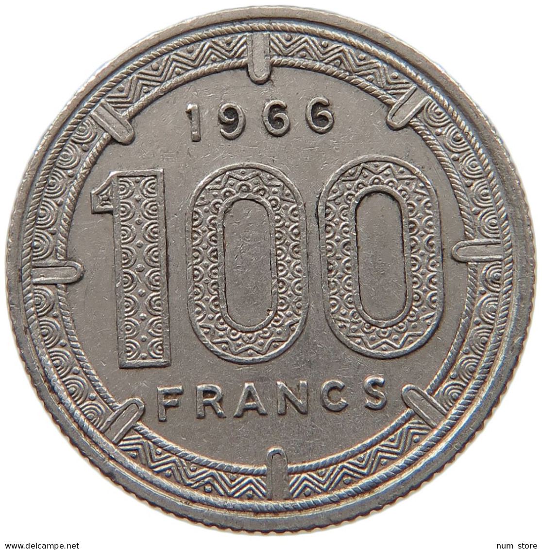 EQUATORIAL AFRICAN STATES 100 FRANCS 1966 #s090 0183 - Guinea Ecuatorial