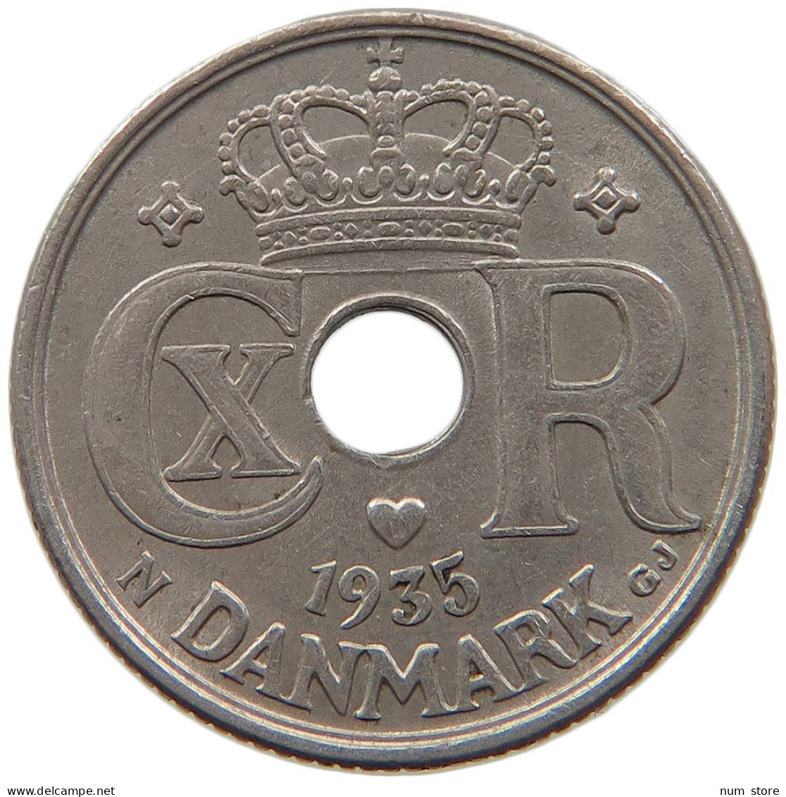 DENMARK 10 ÖRE 1935 #s096 0429 - Danemark