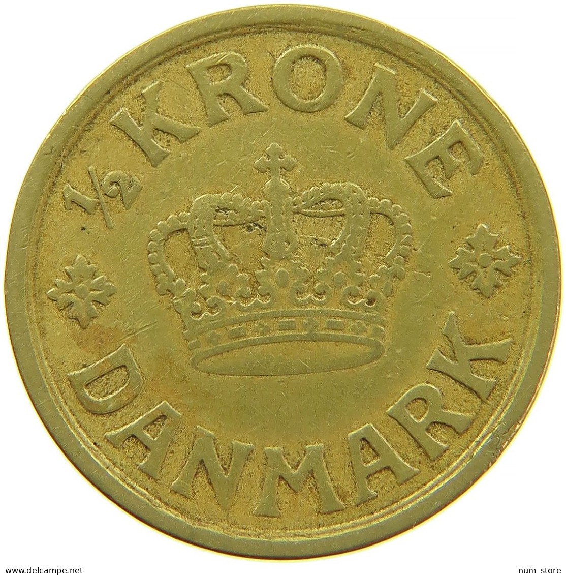 DENMARK 1/2 KRONE 1924 #s096 0237 - Danemark